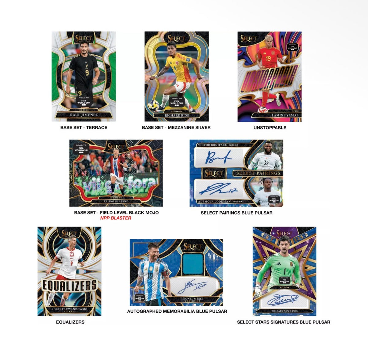 2025/26 Panini Select Road to FIFA World Cup 2026 Mega Box