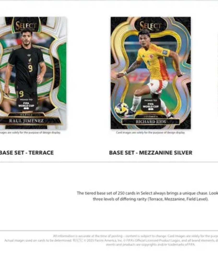2025/26 Panini Select Road to FIFA World Cup 2026 Mega Box