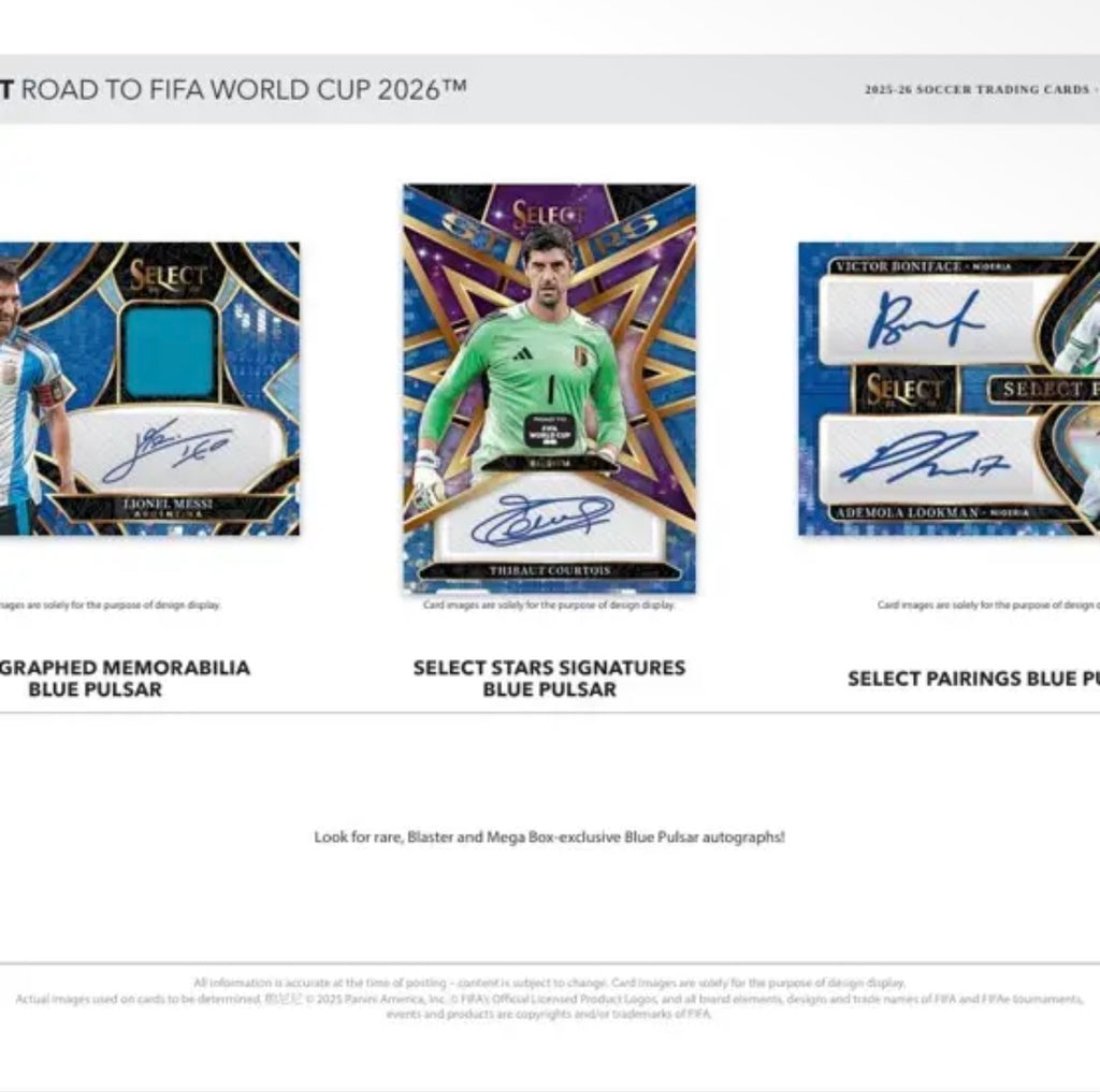 2025/26 Panini Select Road to FIFA World Cup 2026 Mega Box